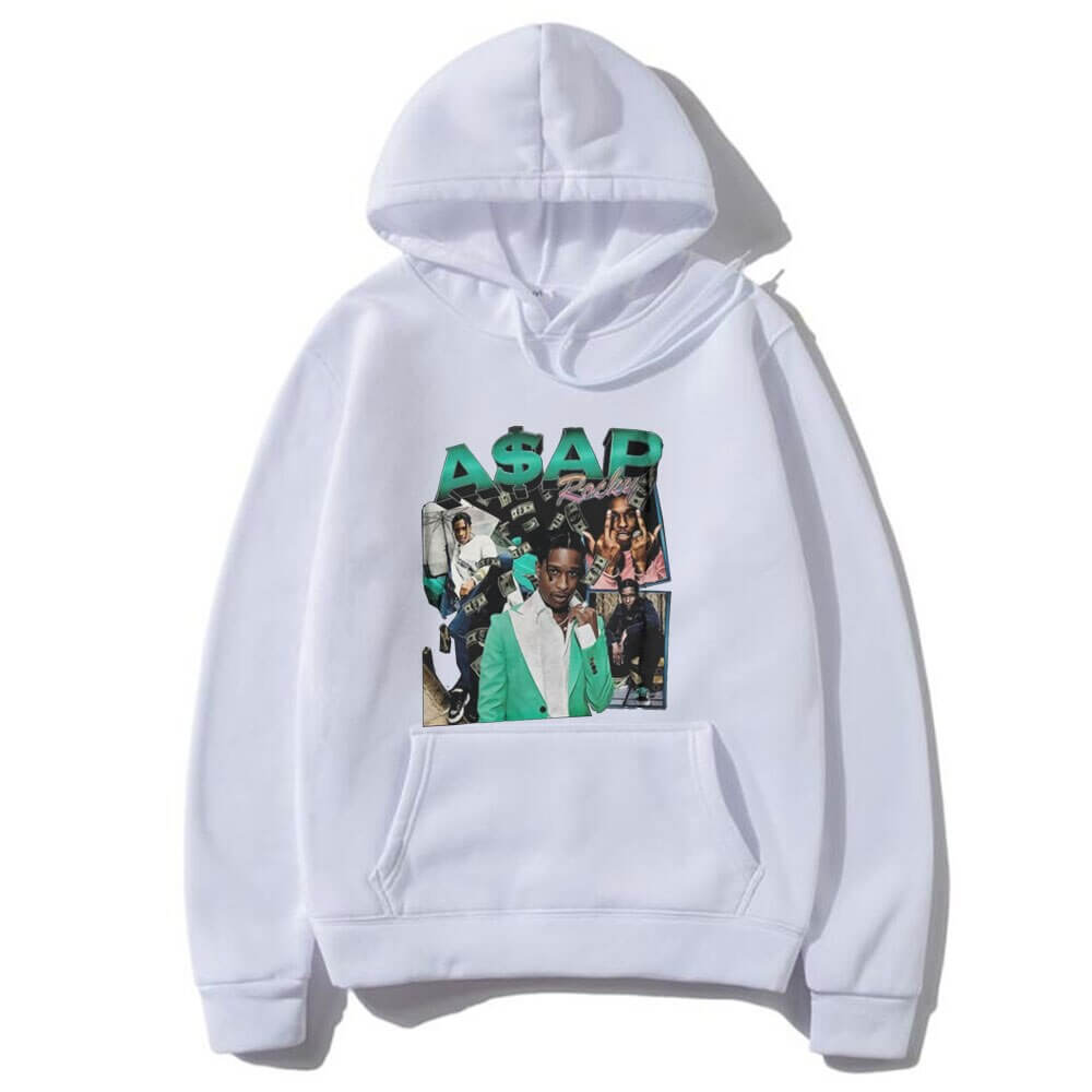 Playboi Carti Rap ASAP Rocky Green Print Hoodie